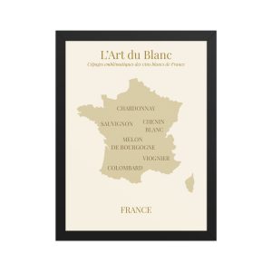 L’Art du Blanc – Affiche encadrée 30 × 40 cm